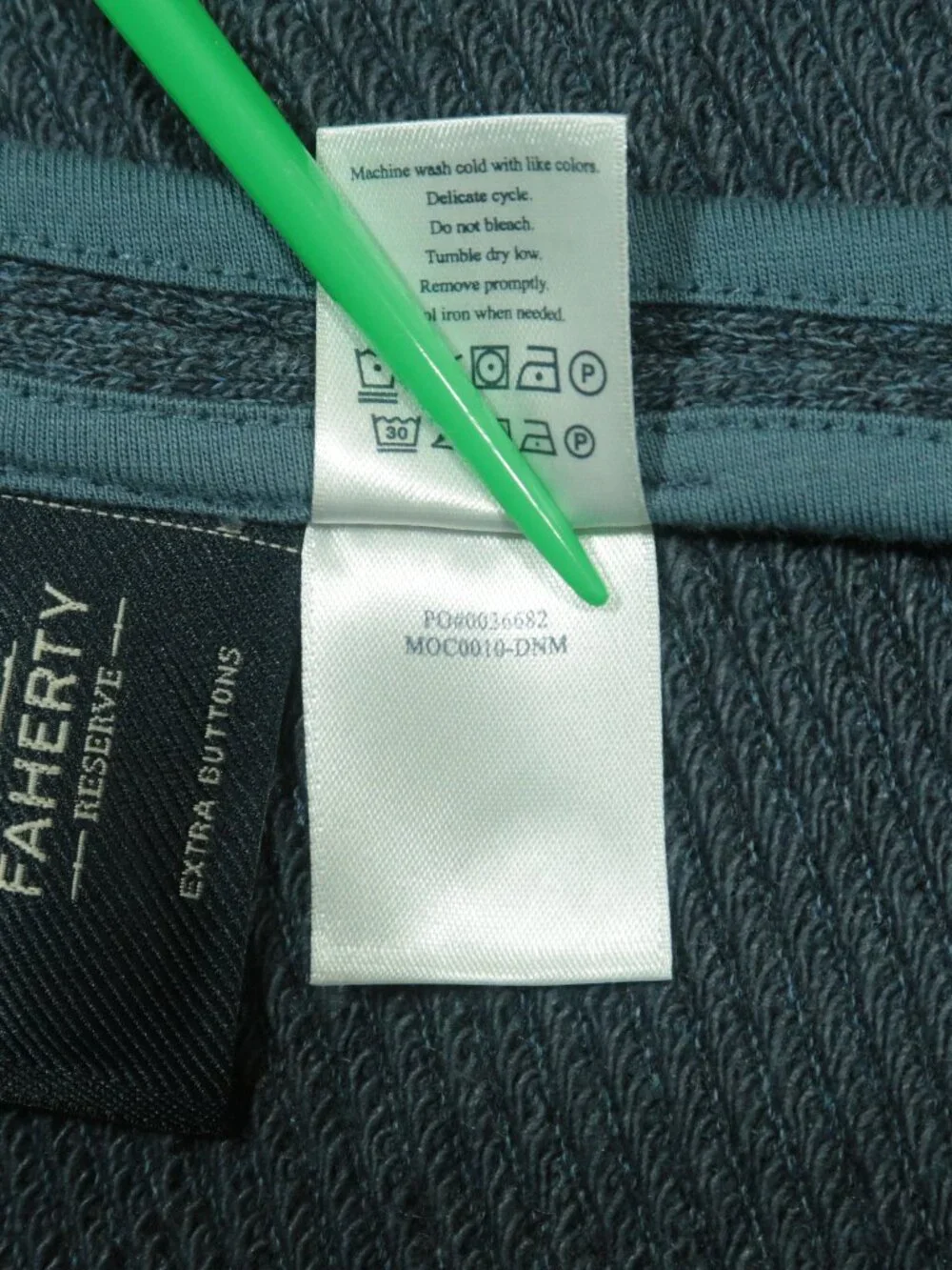 Faherty Inlet Knit Blue Melange Blazer Mens XL Blue Unstructured Sport Coat